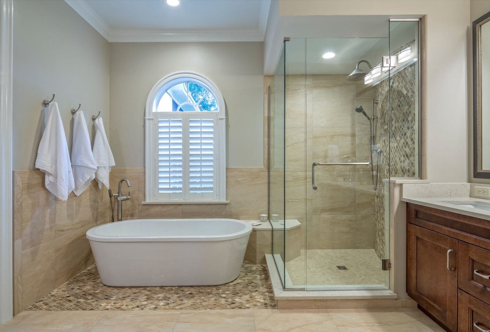 cream marble bathroom