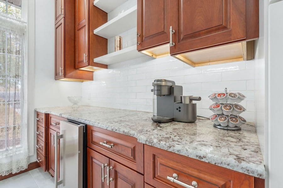 wood cabinets