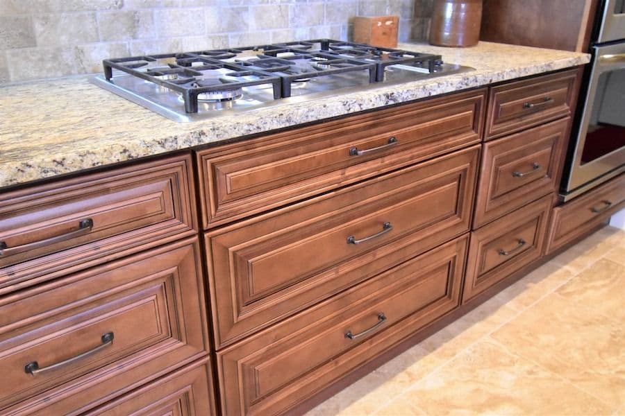wood cabinets