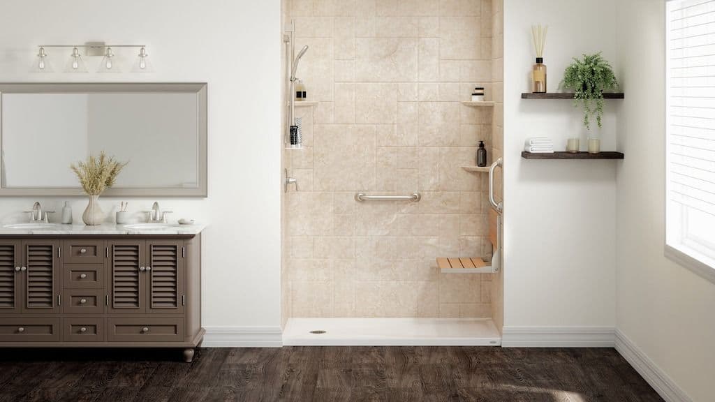 shower brown