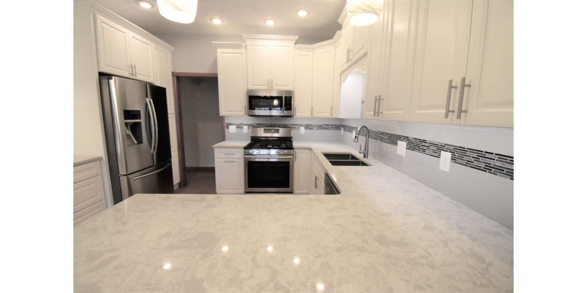 marble white counter top