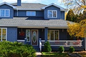 blue house