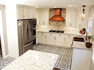 white cabinets