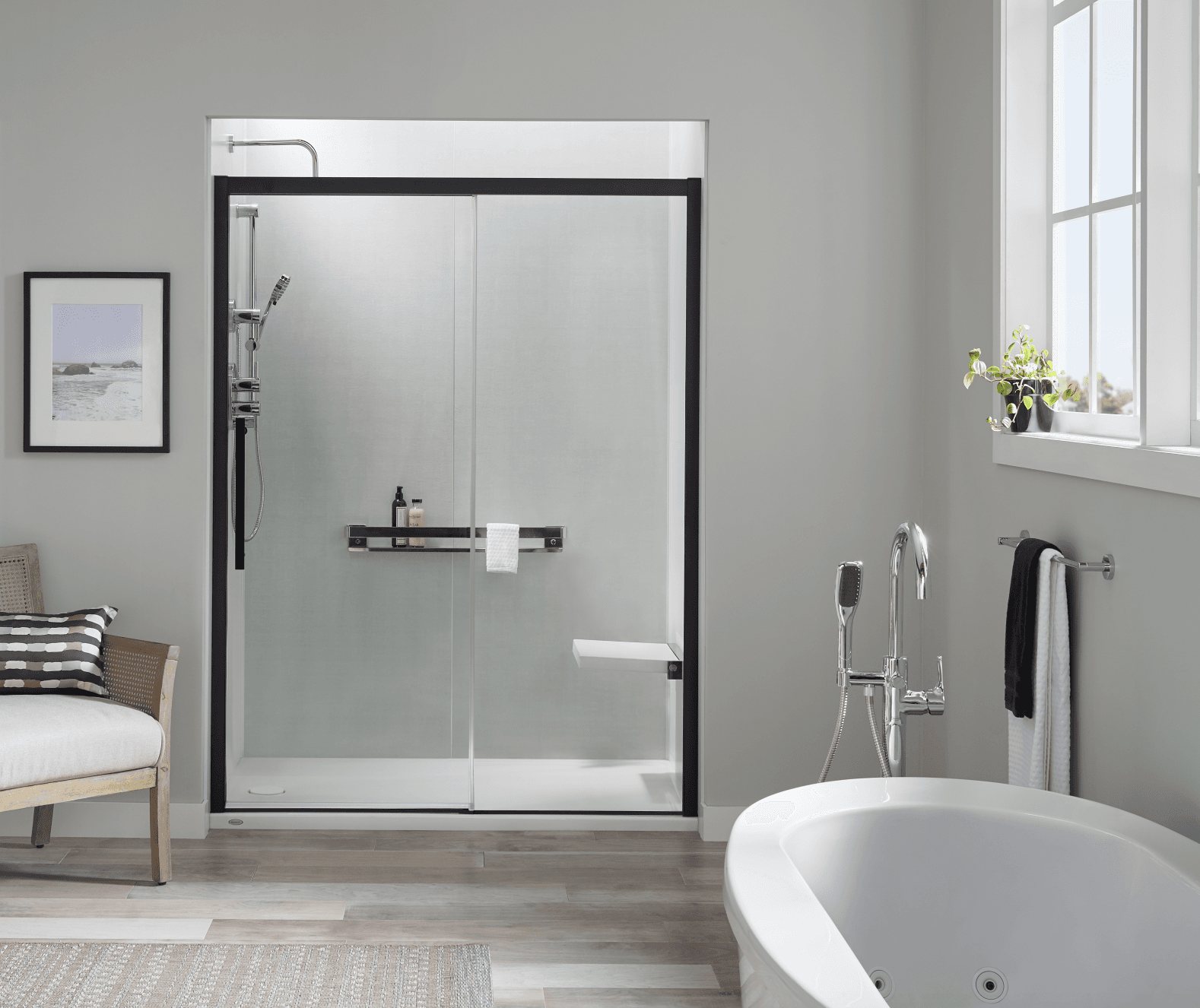 white modern bathroom