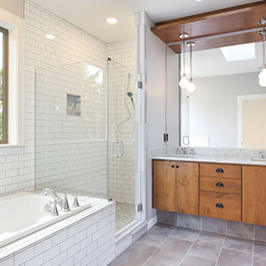 Tile bathroom remodel