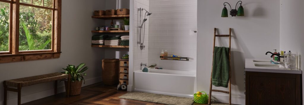 Home in Marshfield, MO, after remodeling it's bathroom.