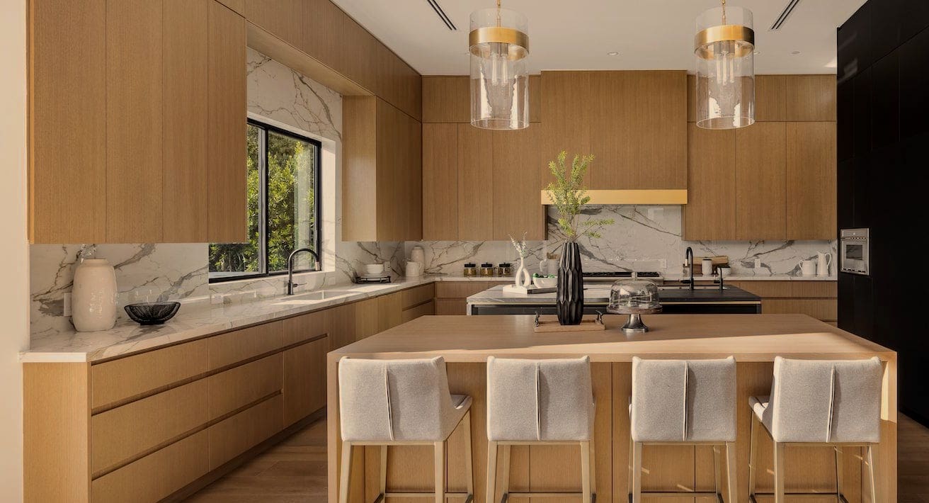 Kitchen with a rustic design.