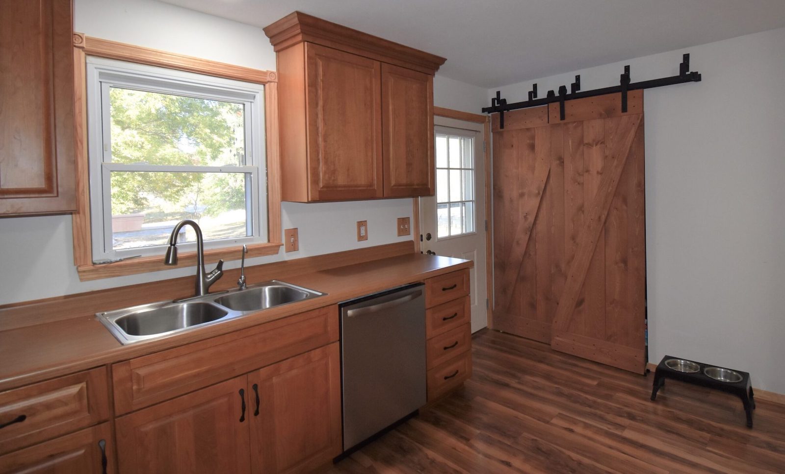 Kitchen with new cabinets. Kitchen cabinet remodel in Joplin