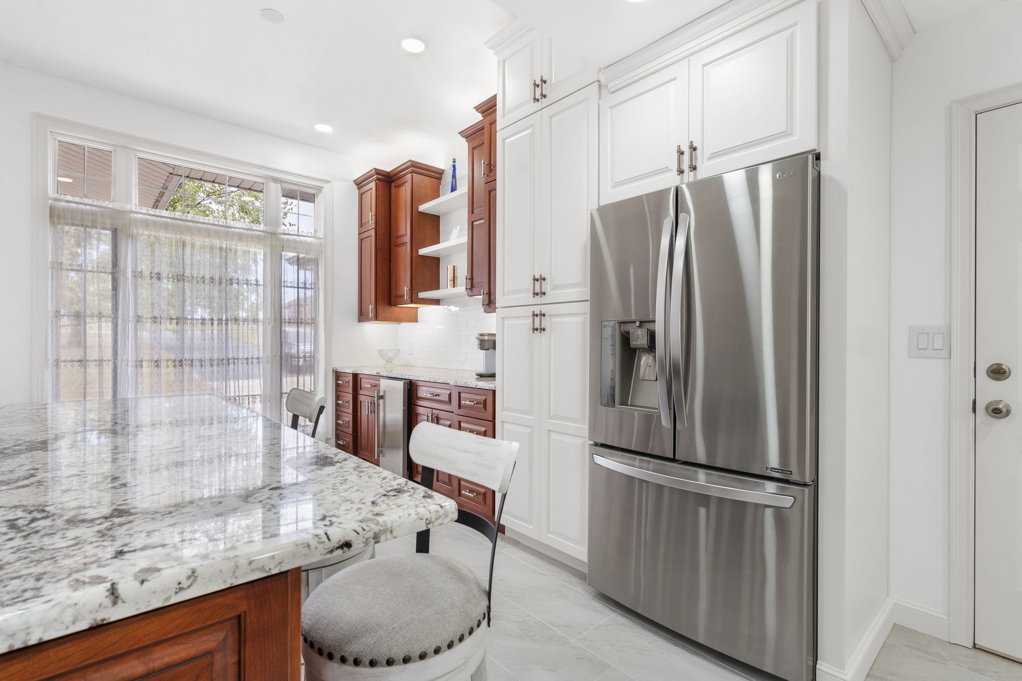 Freshly remodeled kitchen cabinets in Strafford