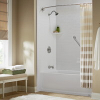 Shower with handles for safety